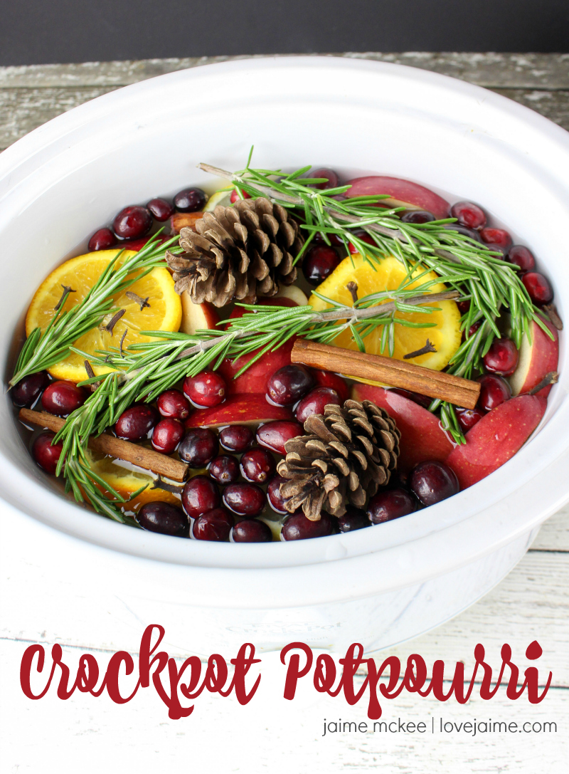 This mini crock pot potpourri is the perfect way to have your home sme, Homemade Potpourri