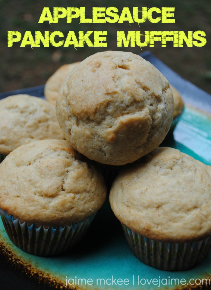 Applesauce Pancake muffins