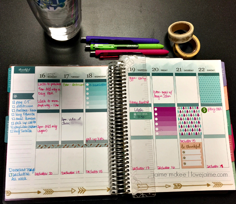 How to decorate your planner with washi tape and stickers