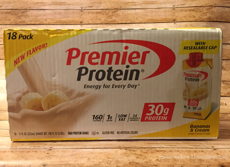 Premier Protein Bananas & Cream shakes