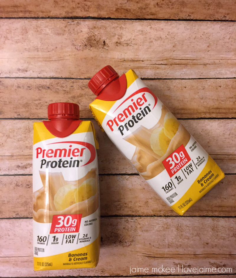 Bananas & Cream Premier Protein shakes