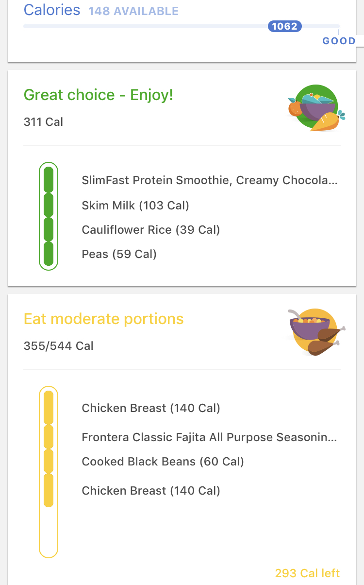 (Noom review) A look at the food analysis in the Noom app