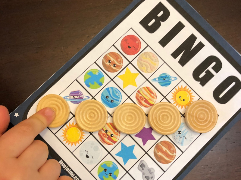 FREE Printable SOLAR SYSTEM BINGO Game (Fun Space &amp; Planet Activity For Kids)