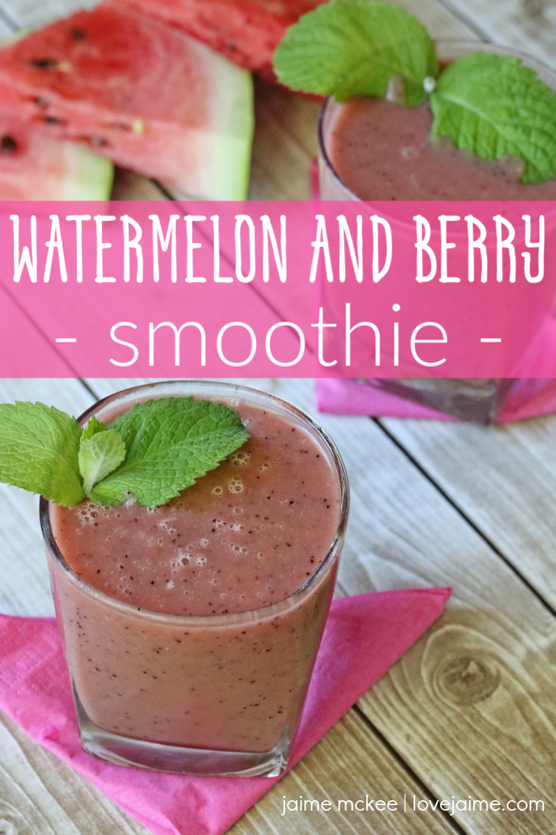 Watermelon and Berry Smoothie recipe