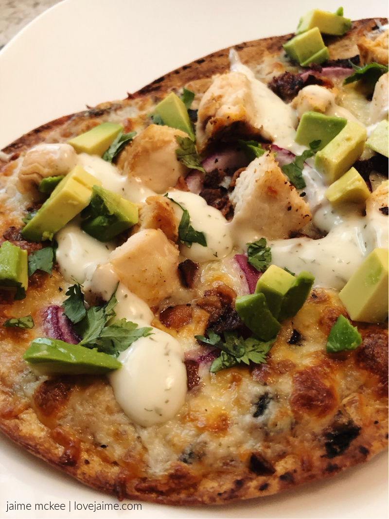 Panera At Home: Chioptle Chicken and Ranch Flatbread Recipe