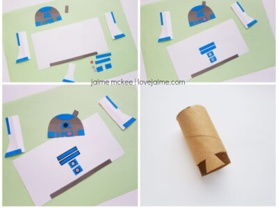 Step by step R2D2 paper craft