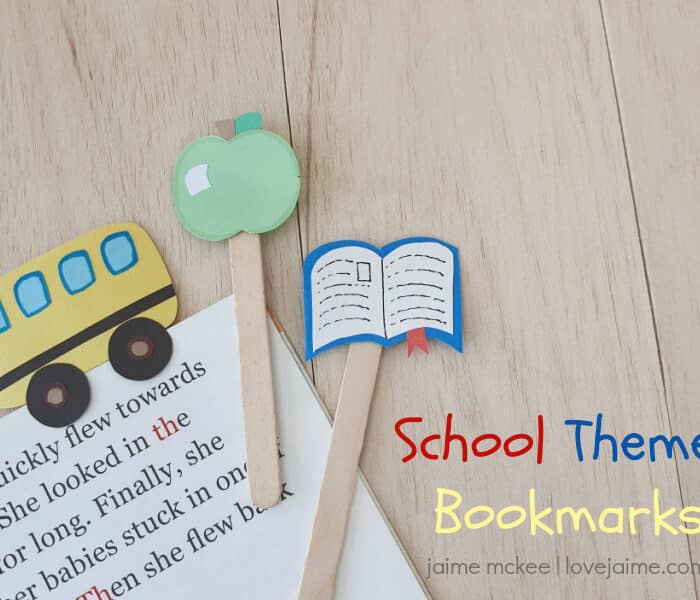 School themed bookmarks (a tutorial)