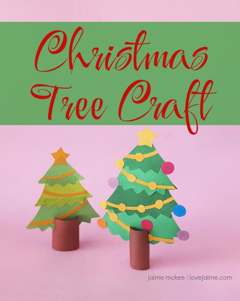 This Christmas tree craft is a fun addition to your holiday crafting with kids.
