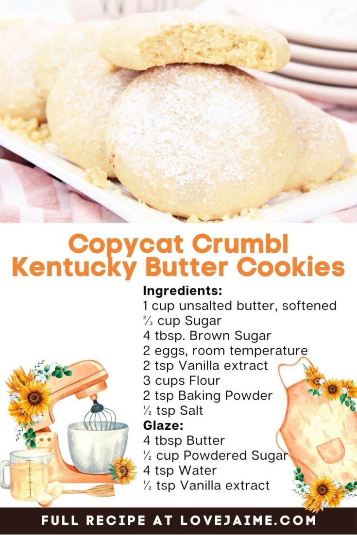 Copycat Crumbl Kentucky Butter Cookies at Home
