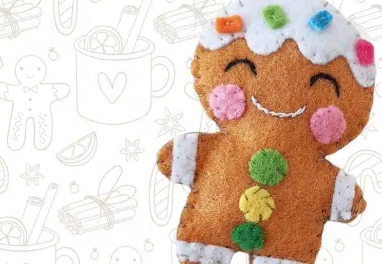 Create Your Own Handsewn Gingerbread Man Plush Toy Ornament
